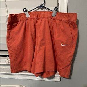 Nike Rust Red Shorts with White Logo 2x